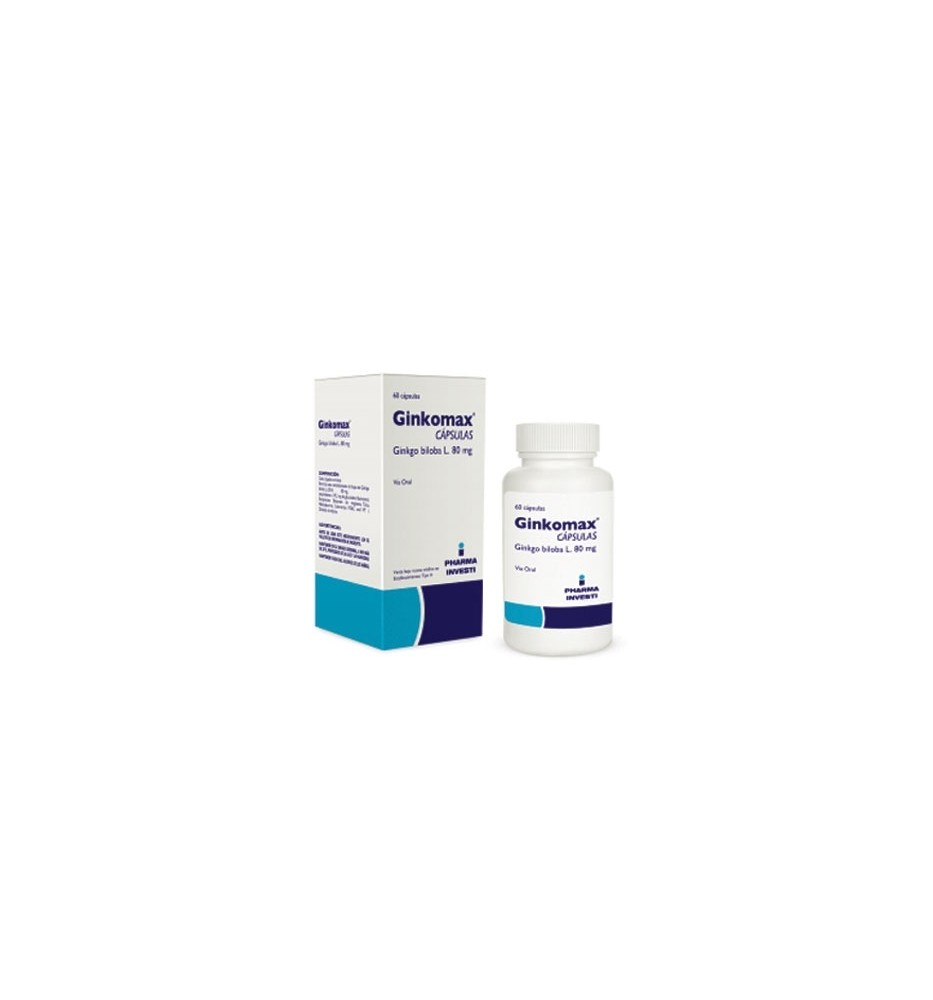 GINKOMAX 80 MG X 30 CAPSULAS