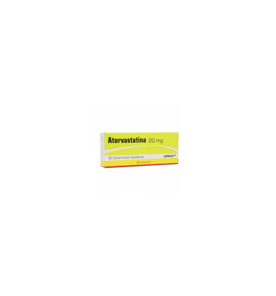 ATORVASTATINA 20 MG X 30 COMPRIMIDOS ATORVASTATINA 20 MG X 30 COMPRIMIDOS