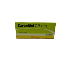 CARVEDILOL 25 MG X 30 COMPRIMIDOS