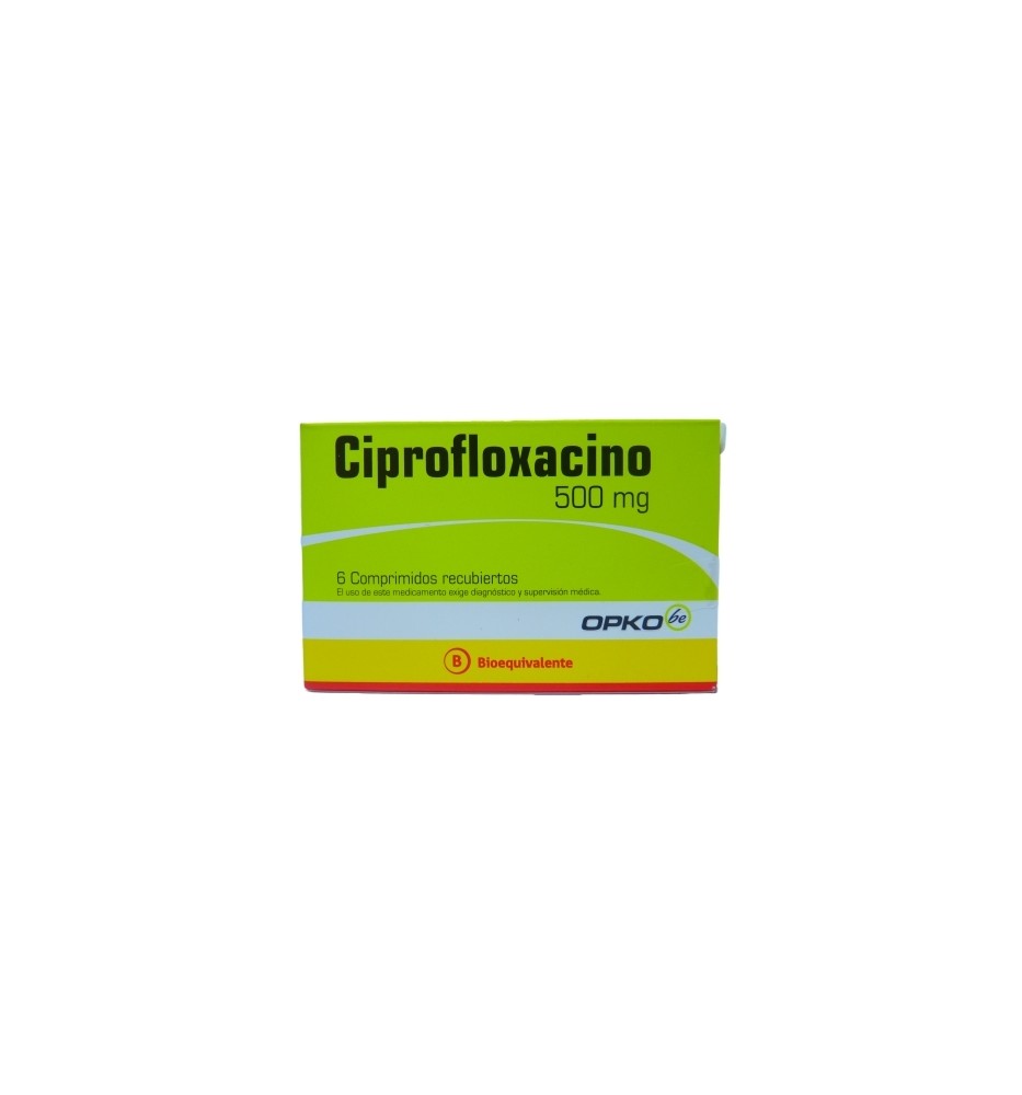 CIPROFLOXACINO 500 MG X 6 COMPRIMIDOS CIPROFLOXACINO 500 MG X 6 COMPRIMIDOS