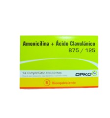 AMOXICILINA CLAVULANICO 875 125MG X14 COMPRIMIDOS