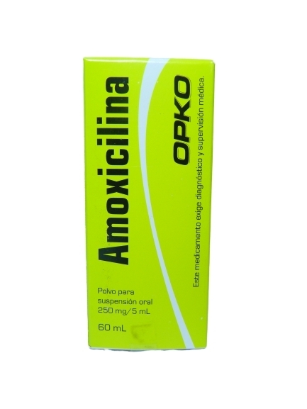 AMOXICILINA 250 MG / 5 ML X 60 ML SUSPENSION ORAL