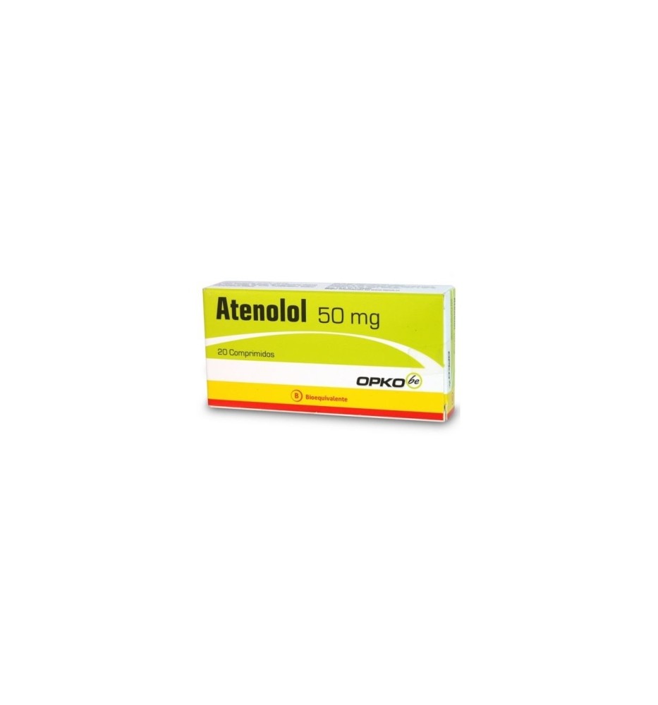 ATENOLOL 50 MG X 20 COMPRIMIDOS ATENOLOL 50 MG X 20 COMPRIMIDOS