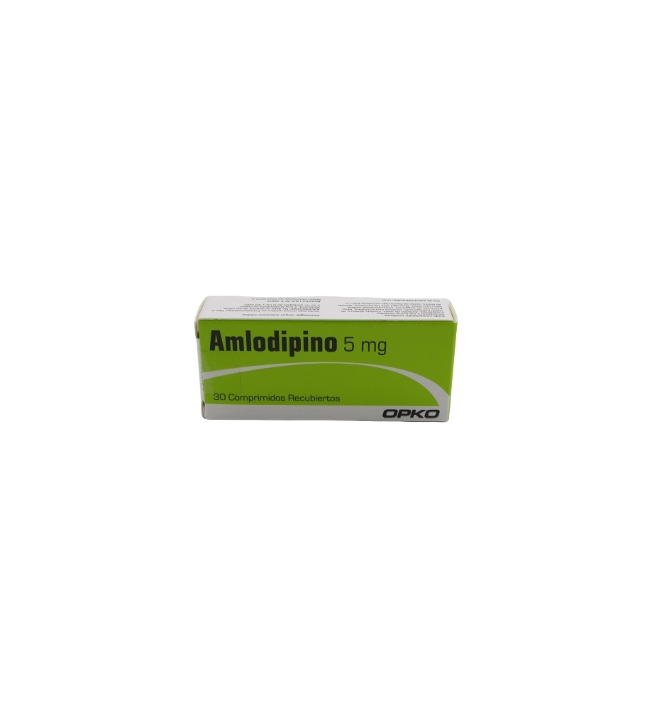 AMLODIPINO 5 MG X 30 COMPRIMIDOS AMLODIPINO 5 MG X 30 COMPRIMIDOS