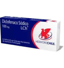 DICLOFENACO RET 100MG X8 CAPSULAS