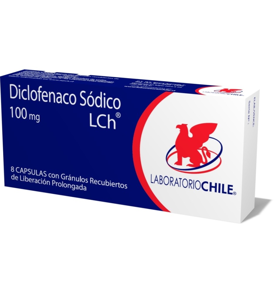 DICLOFENACO RET 100MG X8 CAPSULAS DICLOFENACO RET 100MG X8 CAPSULAS
