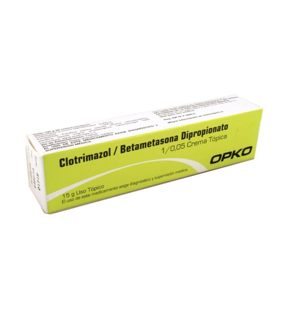 CLOTRIMAZOL 1.0 MG / BETAMETASONA 0.05 MG X 15 G CREMA CLOTRIMAZOL 1.0 MG / BETAMETASONA 0.05 MG X 15 G CREMA