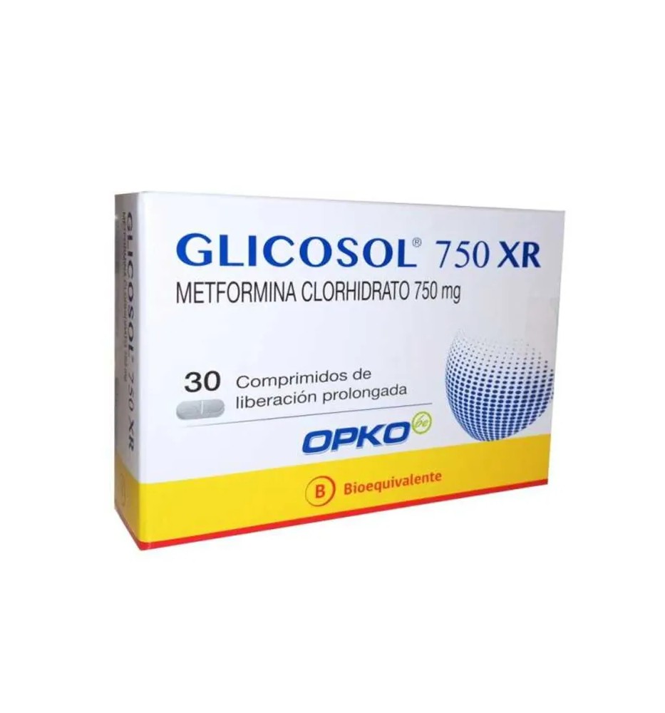 GLICOSOL XR 750 MG X30 COMPRIMIDOS LIBERACION PROLONGADA GLICOSOL XR 750 MG X30 COMPRIMIDOS LIBERACION PROLONGADA