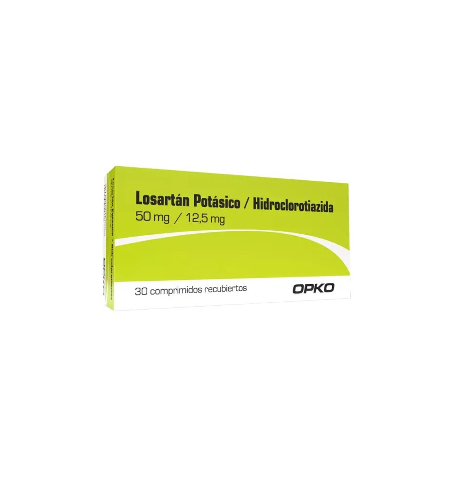 LOSARTAN/HIDROCLOTIAZIDA 50/12.5 MG X30 COMPRIMIDOS LOSARTAN/HIDROCLOTIAZIDA 50/12.5 MG X30 COMPRIMIDOS