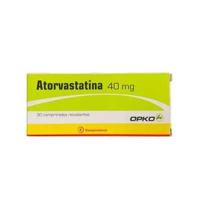 ATORVASTATINA 40 MG X 30 COMPRIMIDOS