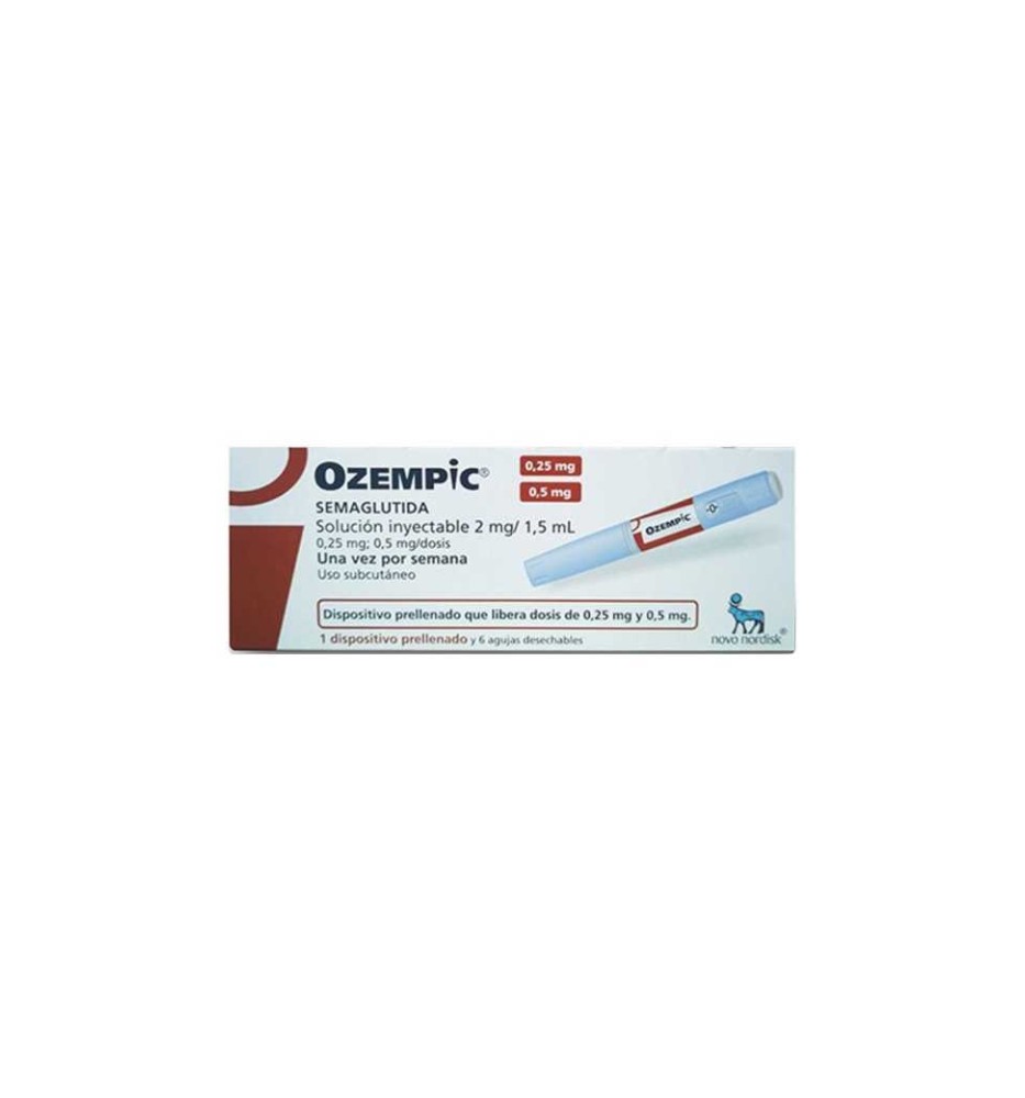 OZEMPIC 2 MG / 1.5 ML X 6 AGUJAS OZEMPIC 2 MG / 1.5 ML X 6 AGUJAS
