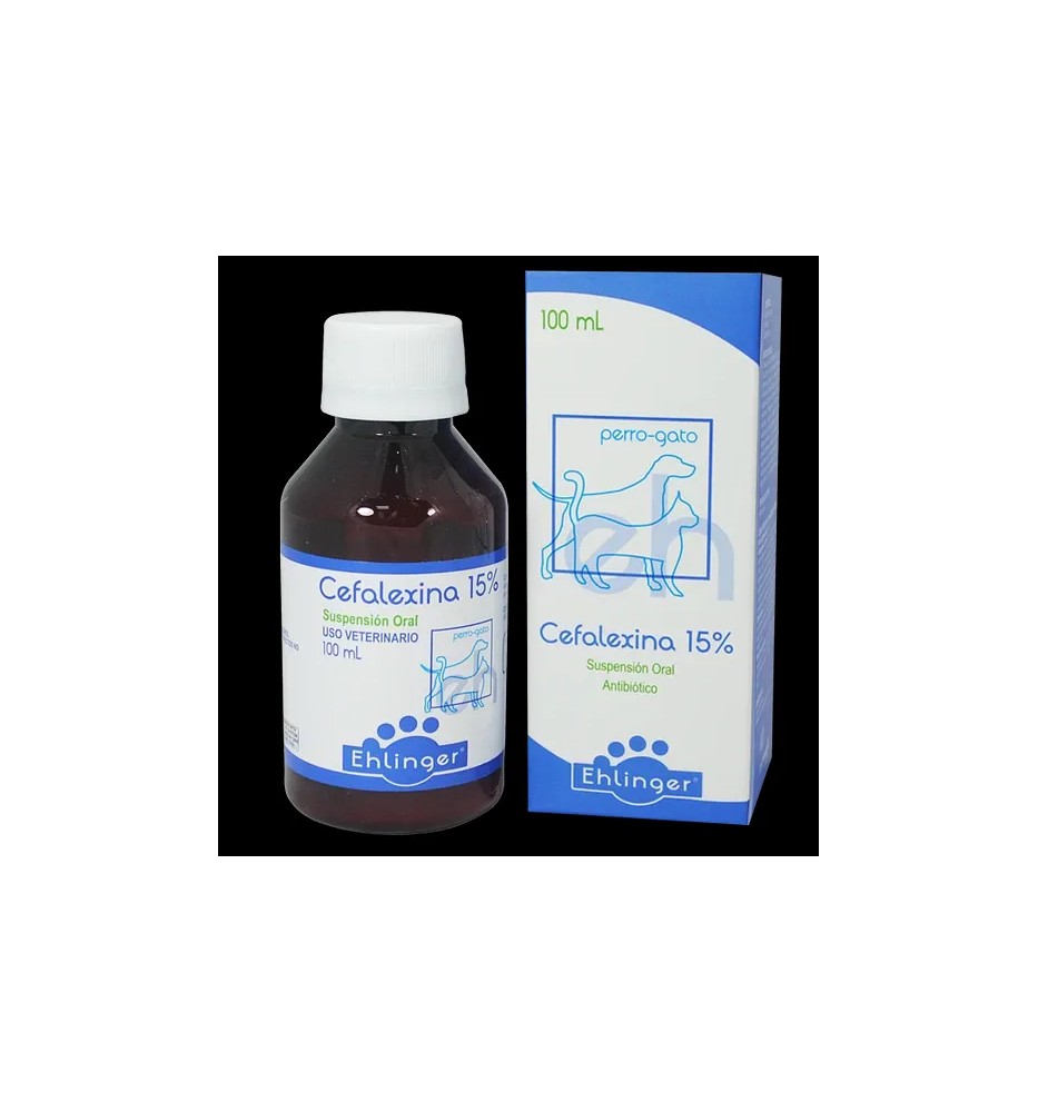 CEFALEXINA 15% PERRO/GATO X 100ML SUSPENSION ORAL CEFALEXINA 15% PERRO/GATO X 100ML SUSPENSION ORAL