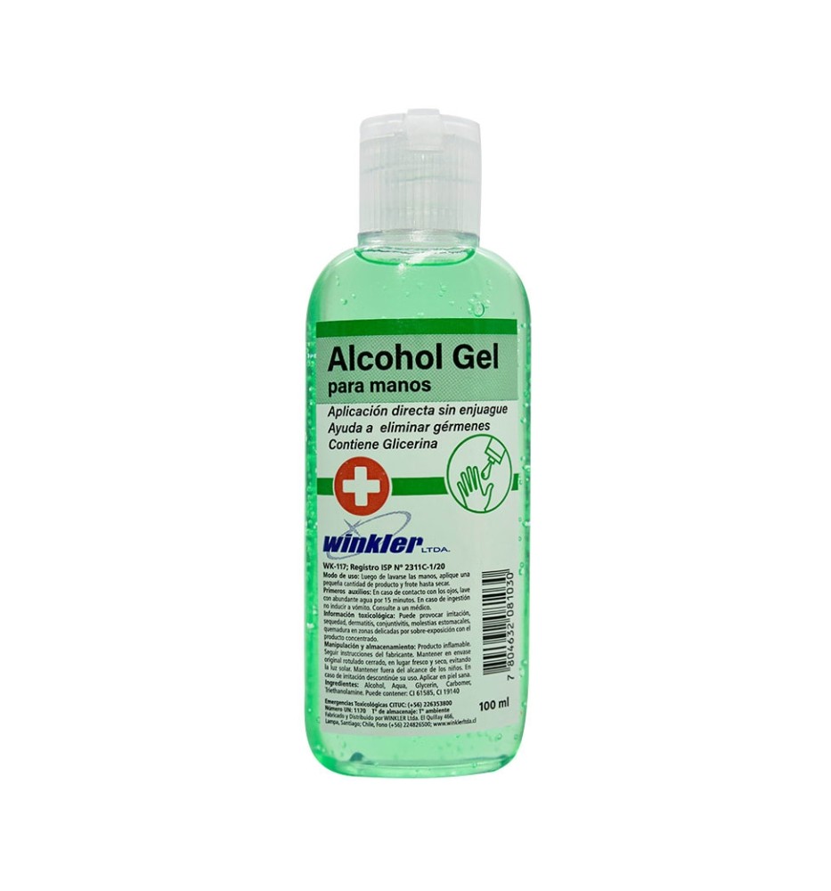 ALCOHOL GEL WINKLER 70% 100ML ALCOHOL GEL WINKLER 70% 100ML