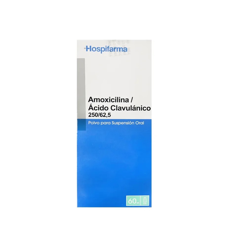 AMOXICILINA ACIDO CLAVULANICO 250/62.5MG X60