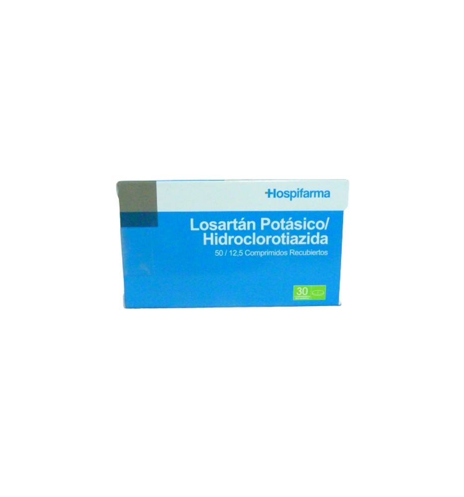 LOSARTAN/HIDROCLOTIAZIDA 50/12.5 MG X30 COMPRIMIDOS LOSARTAN/HIDROCLOTIAZIDA 50/12.5 MG X30 COMPRIMIDOS