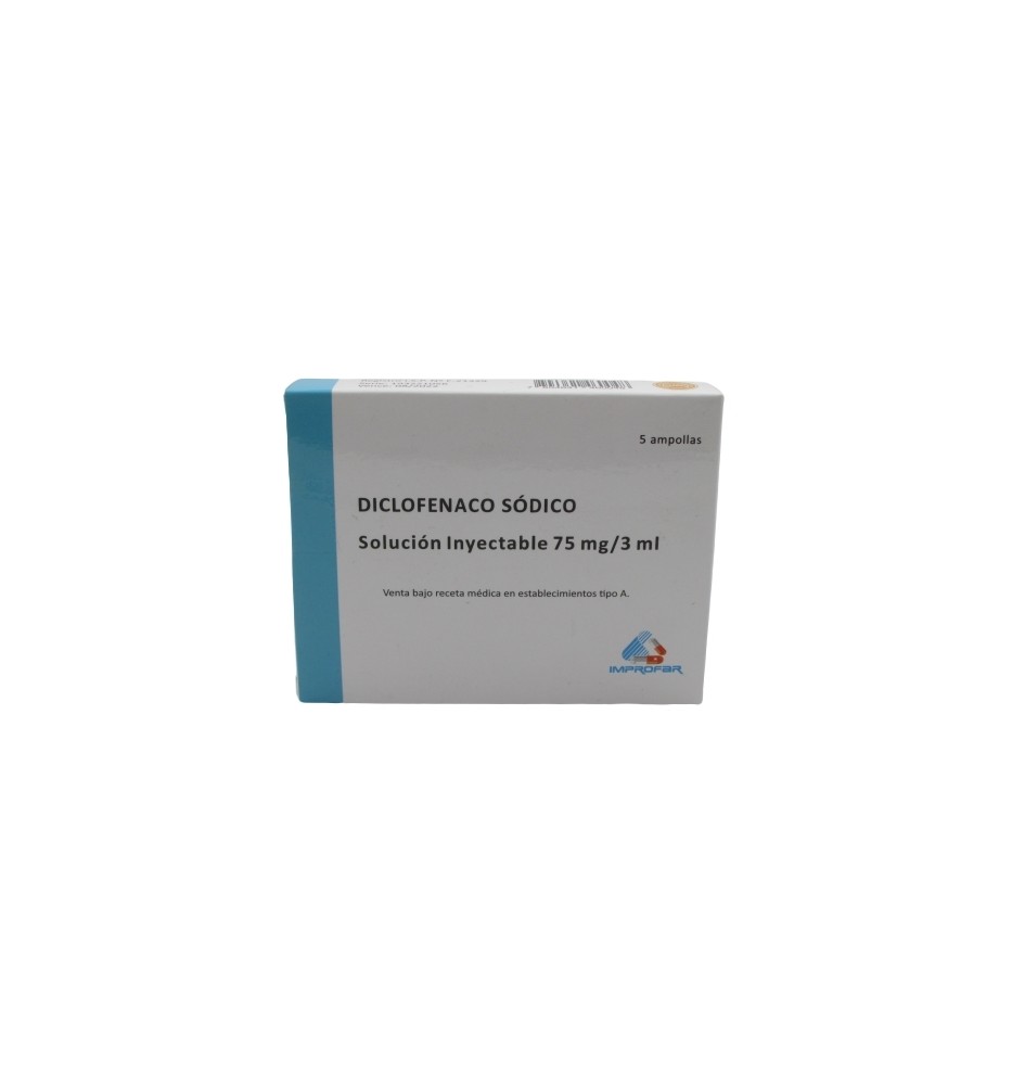 DICLOFENACO 75 MG X 5 AMPOLLAS DICLOFENACO 75 MG X 5 AMPOLLAS