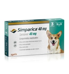 SIMPARICA 40 MG 10-20K X 3 COMPRIMIDOS