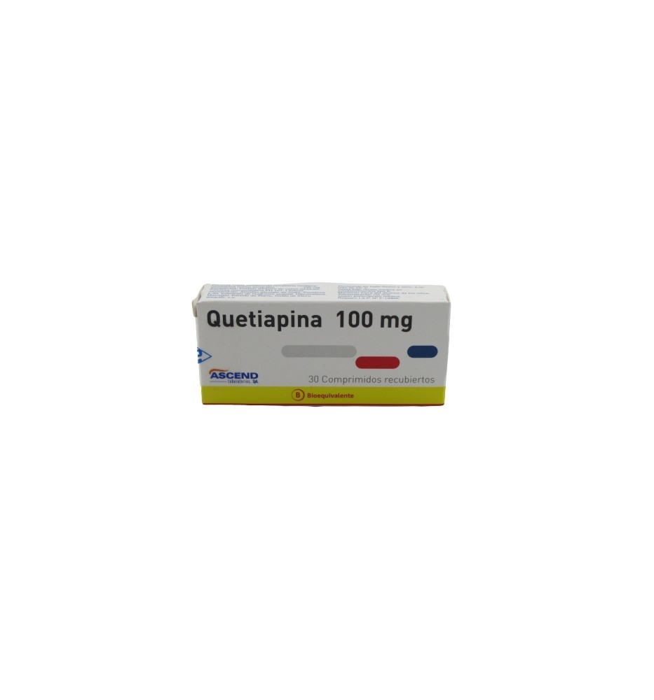 QUETIAPINA 100MG X30 COMPRIMIDOS RECUBIERTOS