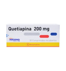 QUETIAPINA 200 MG X 30 COMPRIMIDOS RECUBIERTOS