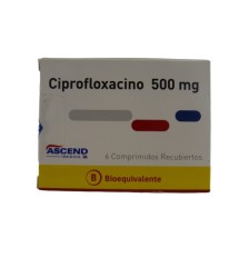 CIPROFLOXACINO 500 MG X 6 COMPRIMIDOS