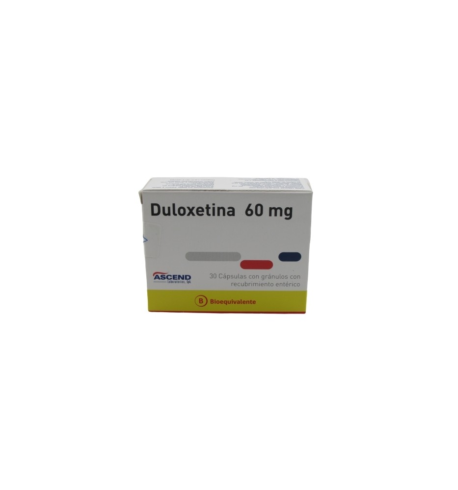 DULOXETINA 60MG X30 CAPSULAS DULOXETINA 60MG X30 CAPSULAS