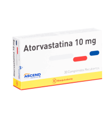 ATORVASTATINA 10 MG X 30 COMPRIMIDOS