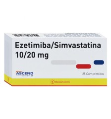 EZETIMIBA/SIMVASTATINA 10MG/20MG  X28 COMPRIMIDOS