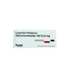 LOSARTAN/HIDROCLOTIAZIDA 50/12.5 MG X30 COMPRIMIDOS