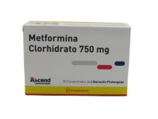 METFORMINA 750 MG X30 COMPRIMIDOS LIBERACION PROLONGADA 