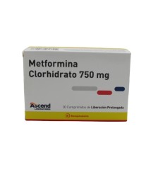 METFORMINA 750 MG X30 COMPRIMIDOS