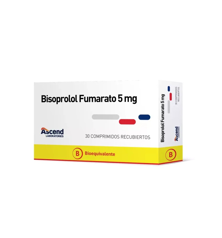 BISOPROLOL 5 MG X 30 COMPRIMIDOS RECUBIERTOS BISOPROLOL 5 MG X 30 COMPRIMIDOS RECUBIERTOS