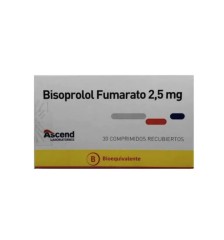 BISOPROLOL 2,5 MG X 30 COMPRIMIDOS RECUBIERTOS
