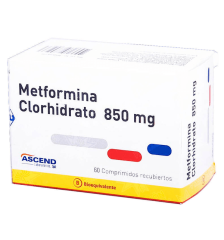 METFORMINA 850 MG X60COMPRIMIDOS RECUBIERTOS