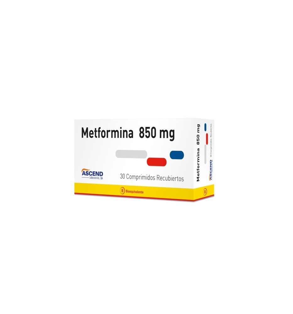METFORMINA 850 MG X30 COMPRIMIDOS RECUBIERTOS