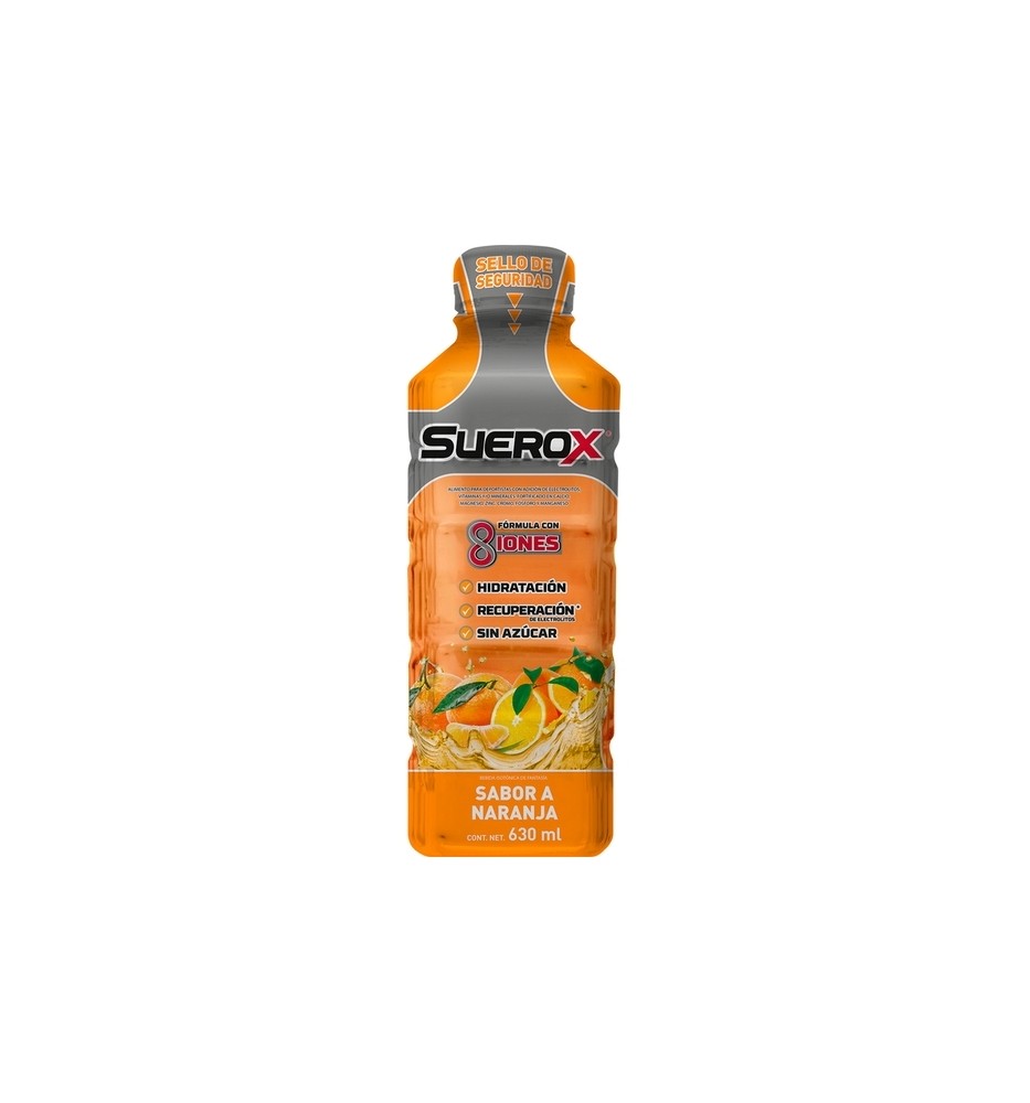 SUEROX NARANJA SIN AZUCAR 630ML X630
