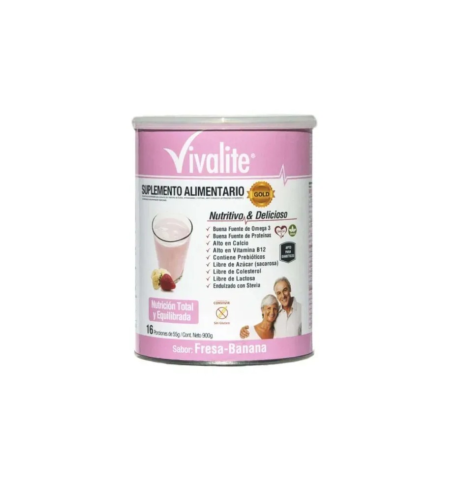 VIVALITE GOLD FRESA-BANANA X 900G VIVALITE GOLD FRESA-BANANA X 900G