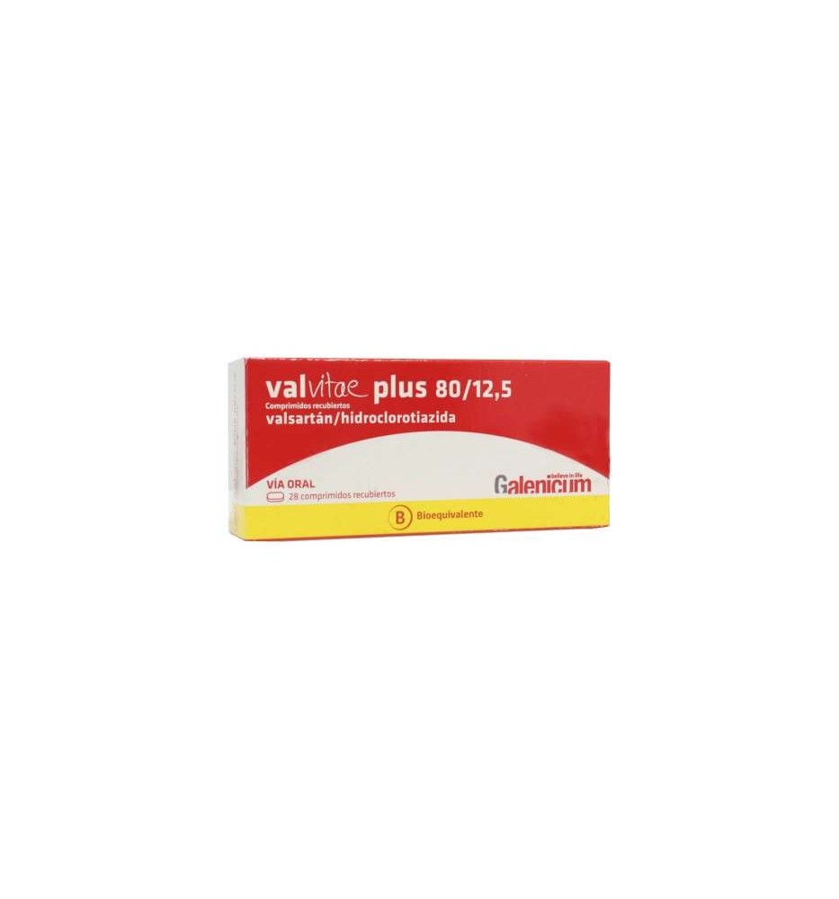 VALVITAE PLUS 80/12.5 MG X28 COMPRIMIDOS VALVITAE PLUS 80/12.5 MG X28 COMPRIMIDOS