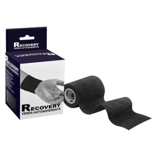 RECOVERY VENDA AUTOADHESIVA NEGRA 7.5cmX4.5M