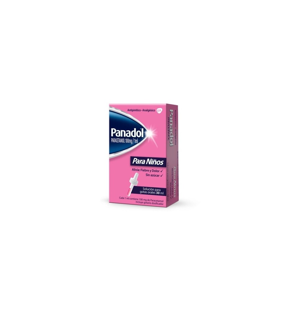 PANADOL NIÑOS 100 MG/ML X30 ML GOTAS PANADOL NIÑOS 100 MG/ML X30 ML GOTAS