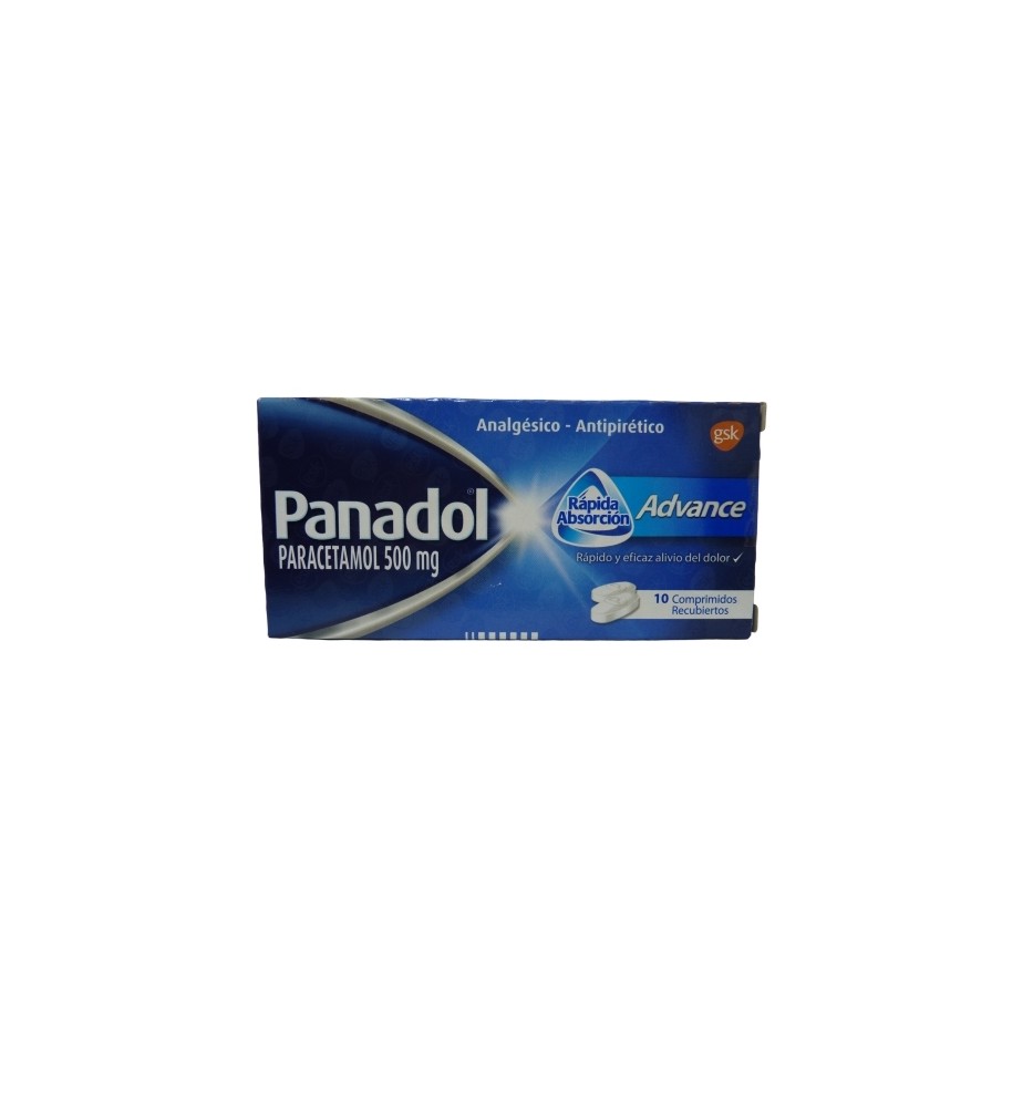 PANADOL ADVANCE 500 MG X10 COMPRIMIDOS RECUBIERTOS