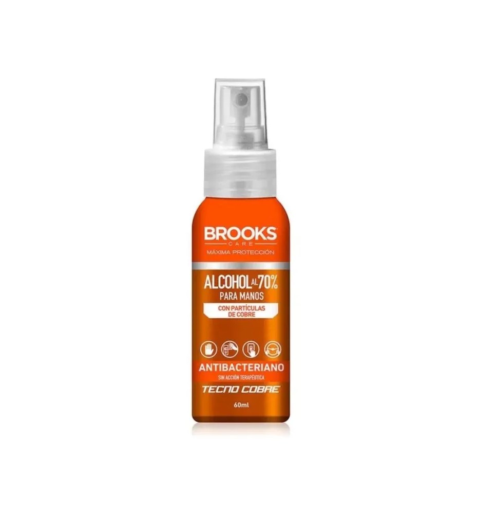 BROOKS ALCOHOL SPRAY C/COBRE 70 X 60ML BROOKS ALCOHOL SPRAY C/COBRE 70 X 60ML