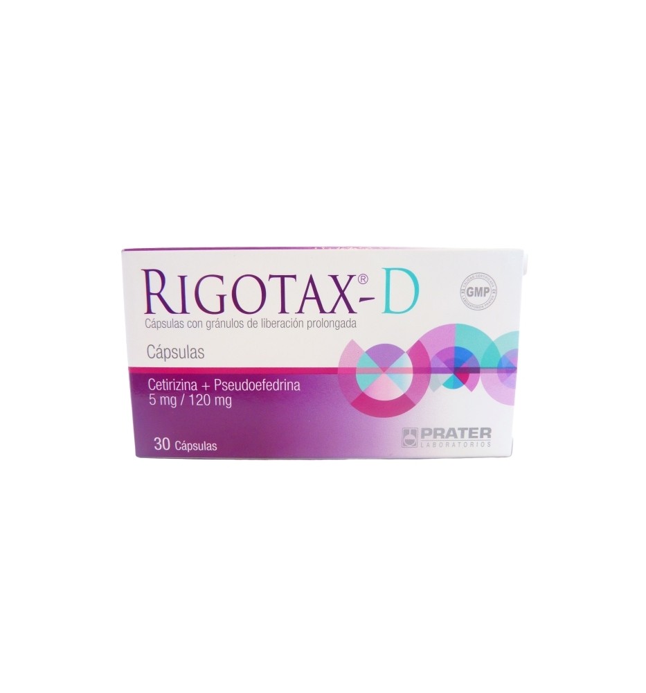 RIGOTAX-D 5MG/120MG X30 CAPSULAS RIGOTAX-D 5MG/120MG X30 CAPSULAS