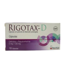 RIGOTAX-D 5 MG 120 MG X10 CAPSULAS