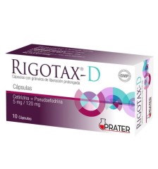RIGOTAX-D 5 MG/120 MG X 10 CAPSULAS