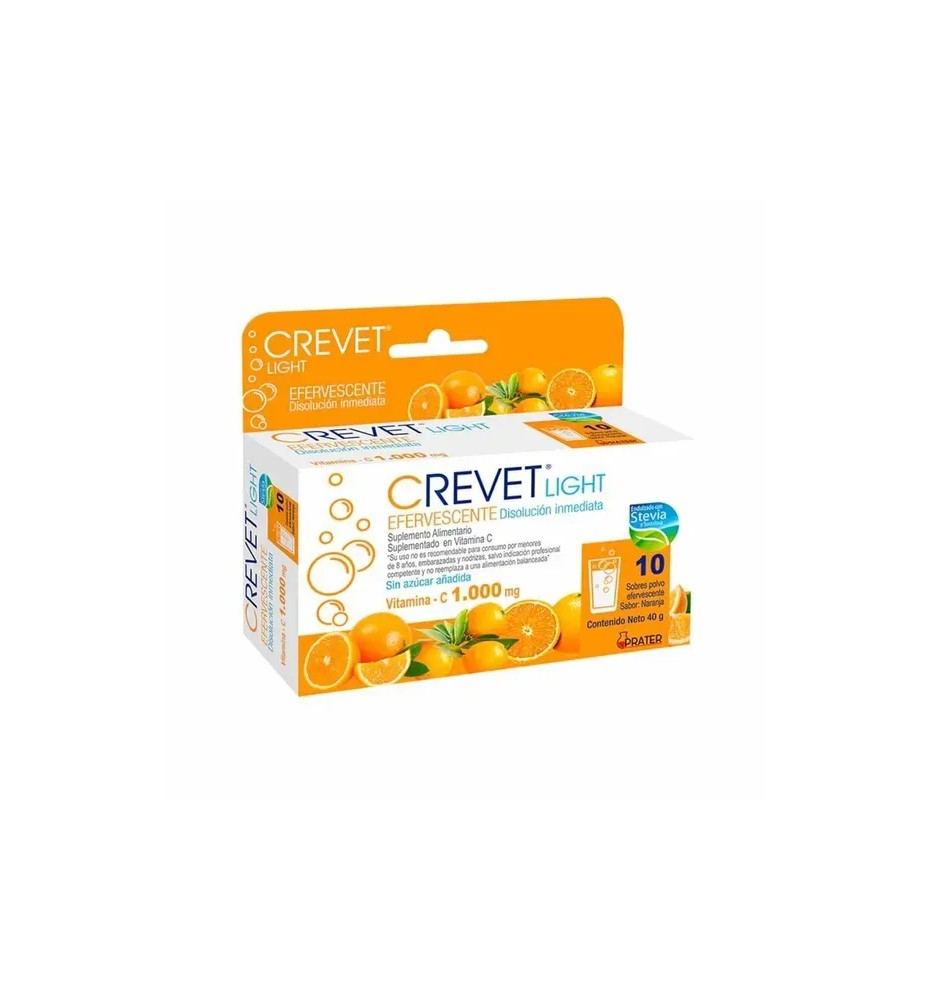 CREVET LIGHT 1000mg X 10 COM. EFERVESCENTES CREVET LIGHT 1000mg X 10 COM. EFERVESCENTES