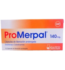 PRO-MERPAL 140MG X10 CAPSULAS
