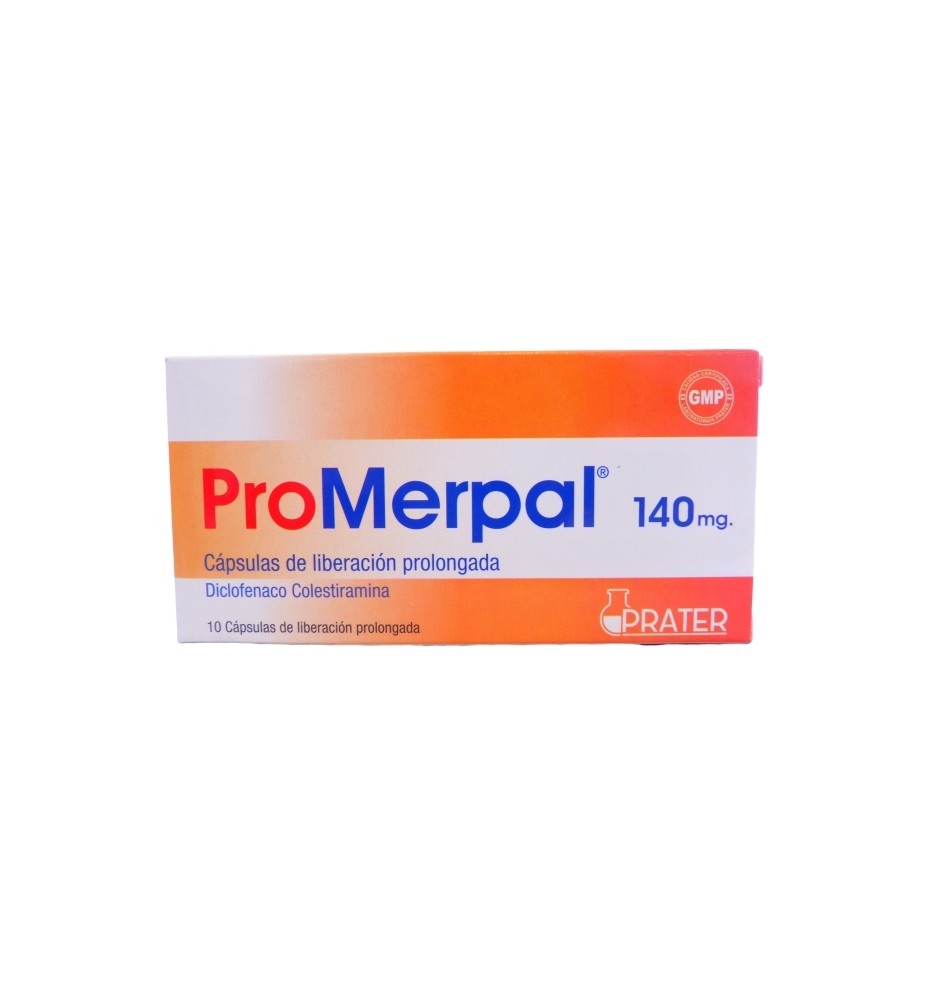 PRO-MERPAL 140MG X10 CAPSULAS