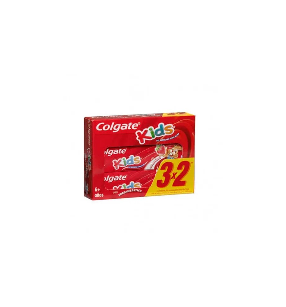 COLGATE GEL DENT KIDS FRUTILLA 3X2 COLGATE GEL DENT KIDS FRUTILLA 3X2