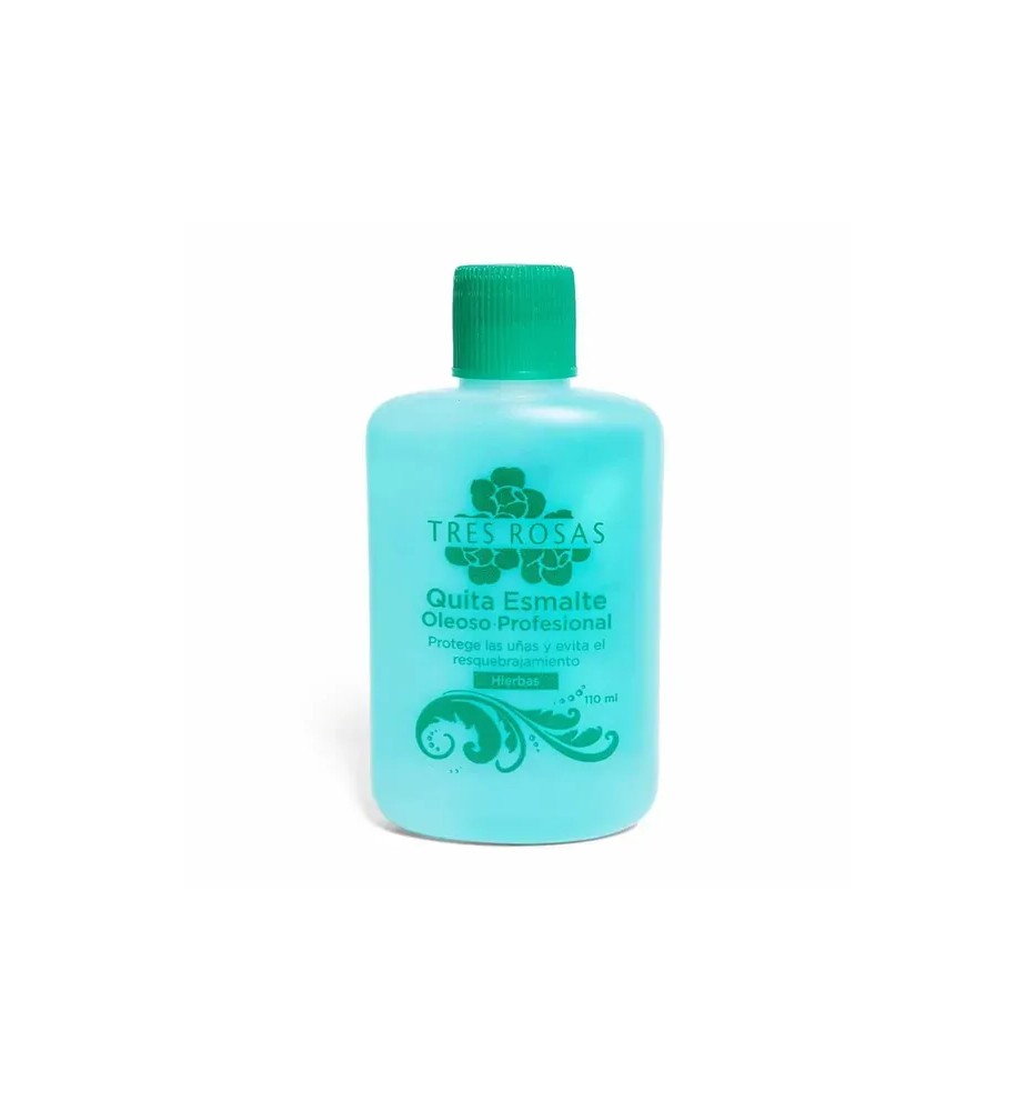 TRES ROSAS QUITA ESMALTE HIERBAS 110 ML