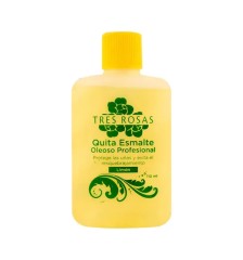 TRES ROSAS QUITA ESMALTE LIMON 110 ML
